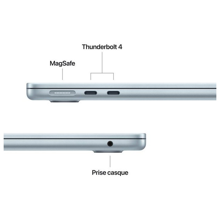 Apple - 13,6 MacBook Air M5 (2026) - RAM 24Go - Stockage 1To - CPU 10 coeurs - GPU 10 coeurs - Bleu Ciel Apple - 13,6 MacBook Air M5 (2026) - RAM 24Go - Stockage 1To - CPU 10 coeurs - GPU 10 coeurs - Bleu Ciel