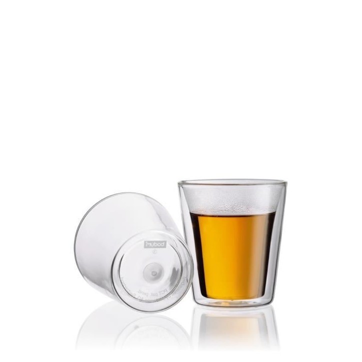 Set 6 verres thermo - BODUM - Canteen - Double paroi - 0.2 l - Transparent Set 6 verres thermo - BODUM - Canteen - Double paroi - 0.2 l - Transparent