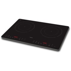 Plaque a induction double - Medion - 2 feux - Ø 24 cm - MD 100091 - Surface entierement vitrée - 8 programmes - 3500 W