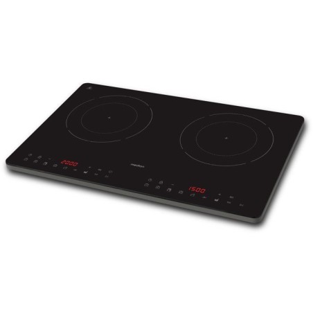 Plaque a induction double - Medion - 2 feux - Ø 24 cm - MD 100091 - Surface entierement vitrée - 8 programmes - 3500 W