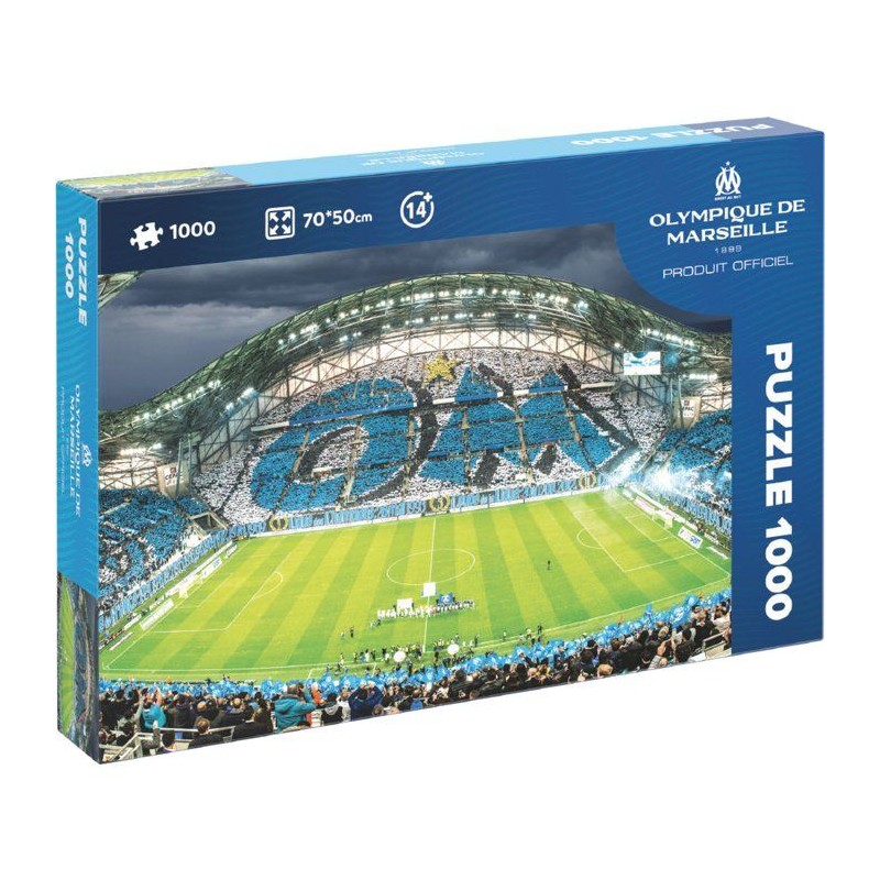 Puzzle 2D - MEGABLEU - Olympique de Marseille - 1000 pieces - Des 14 a