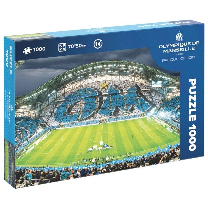 Puzzle 2D - MEGABLEU - Olympique de Marseille - 1000 pieces - Des 14 ans Puzzle 2D - MEGABLEU - Olympique de Marseille - 1000 pieces - Des 14 ans