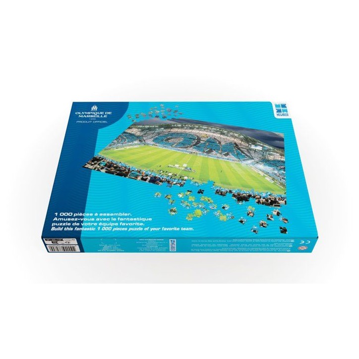 Puzzle 2D - MEGABLEU - Olympique de Marseille - 1000 pieces - Des 14 ans Puzzle 2D - MEGABLEU - Olympique de Marseille - 1000 pieces - Des 14 ans
