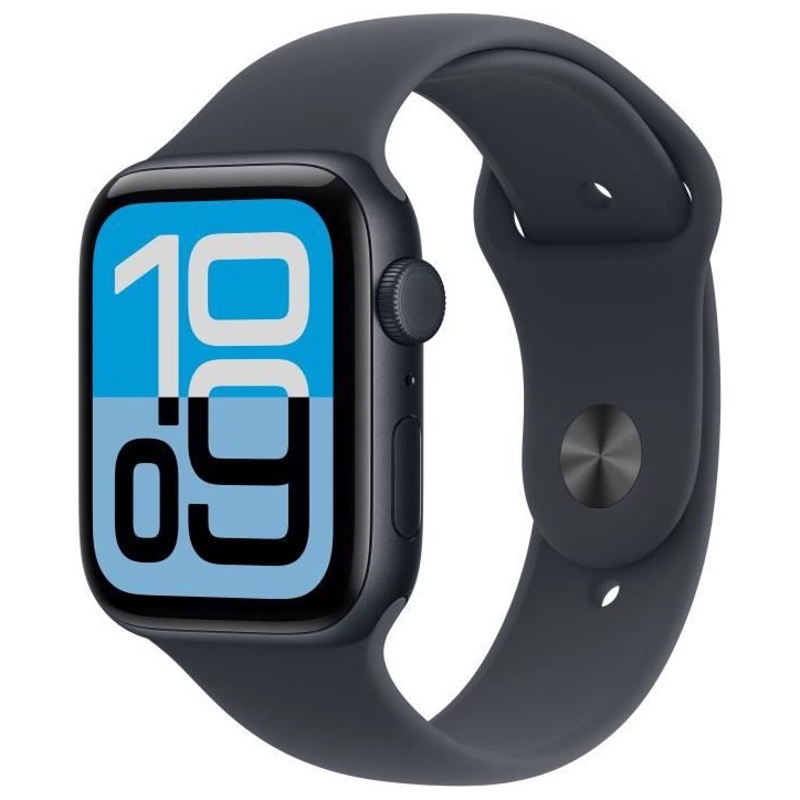 Apple Watch SE 3 GPS + Cellular - 44mm - Boîtier Midnight Aluminium - Bracelet Midnight Sport Band - S/M