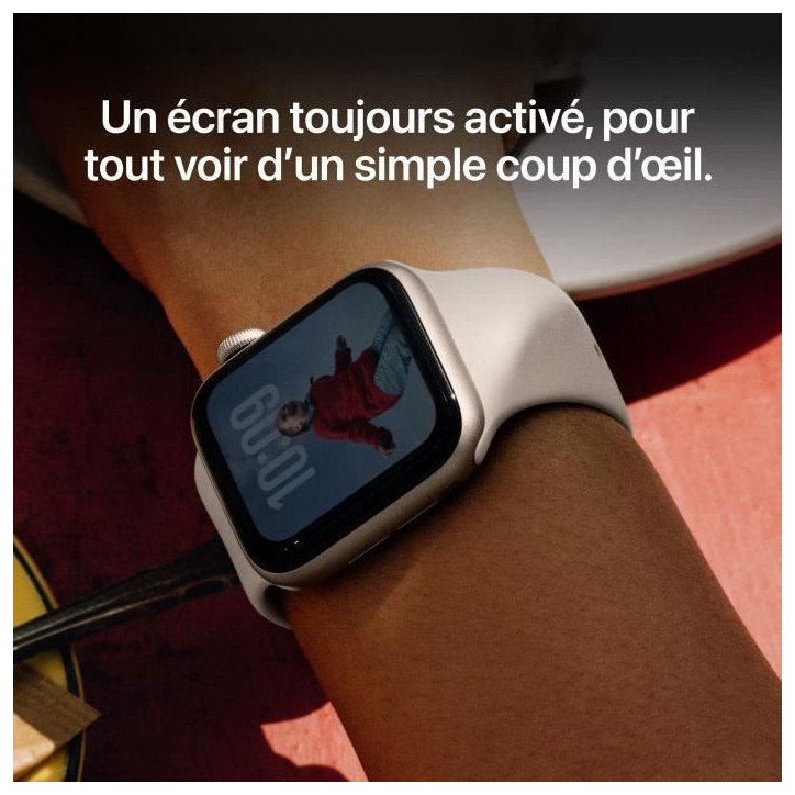 Apple Watch SE 3 GPS + Cellular - 44mm - Boîtier Midnight Aluminium - Bracelet Midnight Sport Band - S/M