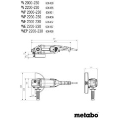 Meuleuse d'angle - METABO - WP 2200-230