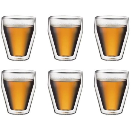 Set 6 verres thermo - BODUM - Titlis - Double paroi - 0.25 l - Transpa