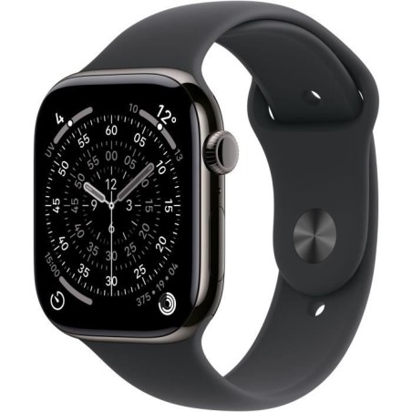 Apple Watch Series 11 GPS + Cellular - 42mm - Boîtier Slate Titaniu