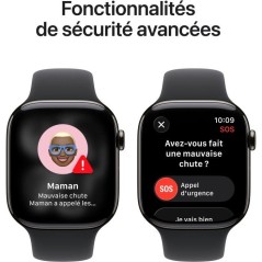 Apple Watch Series 11 GPS + Cellular - 42mm - Boîtier Slate Titaniu