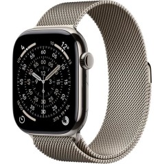 Apple Watch Series 11 GPS + Cellular - 46mm - Boîtier Natural Titan