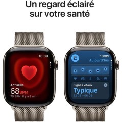 Apple Watch Series 11 GPS + Cellular - 46mm - Boîtier Natural Titan