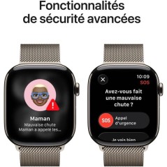 Apple Watch Series 11 GPS + Cellular - 46mm - Boîtier Natural Titan