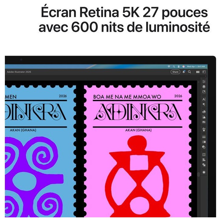 Apple - Studio Display (2026) - Verre Standard - Support a Inclinaison et Hauteur réglables ???????
