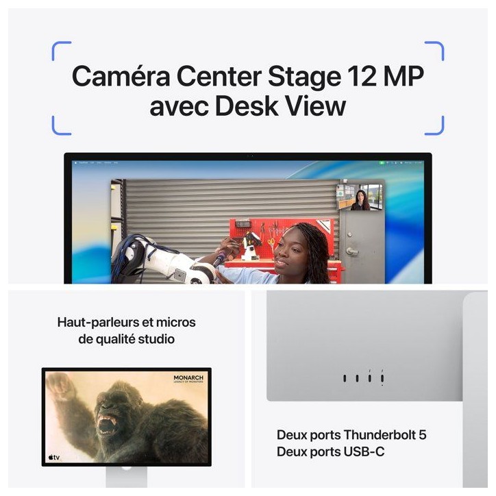 Apple - Studio Display (2026) - Verre Standard - Support a Inclinaison et Hauteur réglables ???????