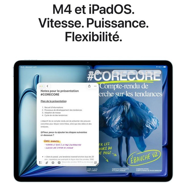 Apple - iPad Air M4 (2026) - 13 - Wi-Fi - 128Go - Mauve