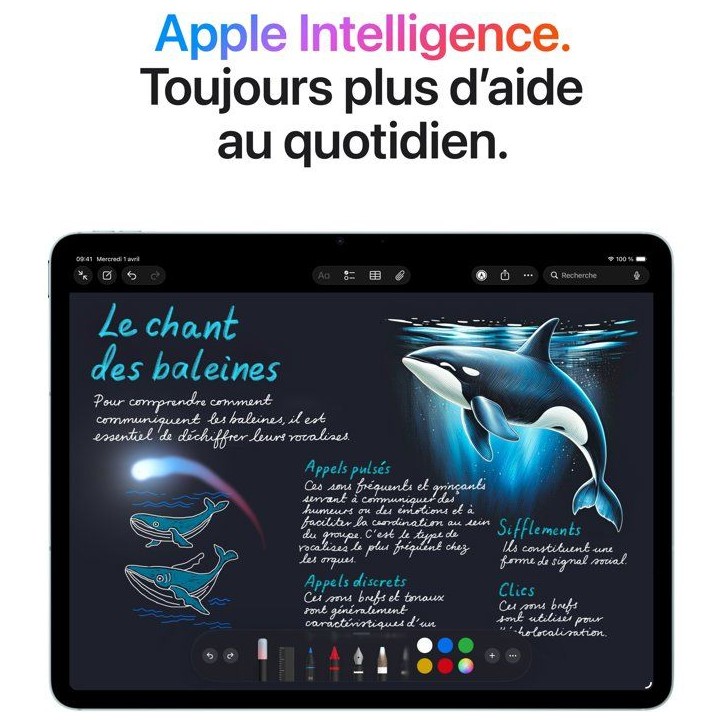 Apple - iPad Air M4 (2026) - 11 - Wi-Fi + Cellular - 128Go - Space Grey