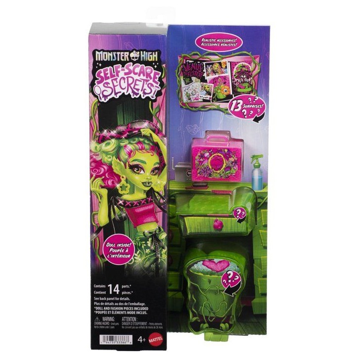 Playset beauté - MONSTER HIGH - Venus JHK45 - Poupée - 14 accessoires - Plante