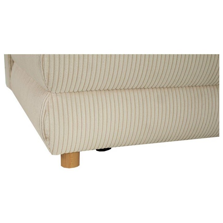 Canapé-lit - 3 places - MONA - Velours côtelé Beige - Avec coffre - 197 x 80,5 x 77 cm Canapé-lit - 3 places - MONA - Velours côtelé Beige - Avec coffre - 197 x 80,5 x 77 cm