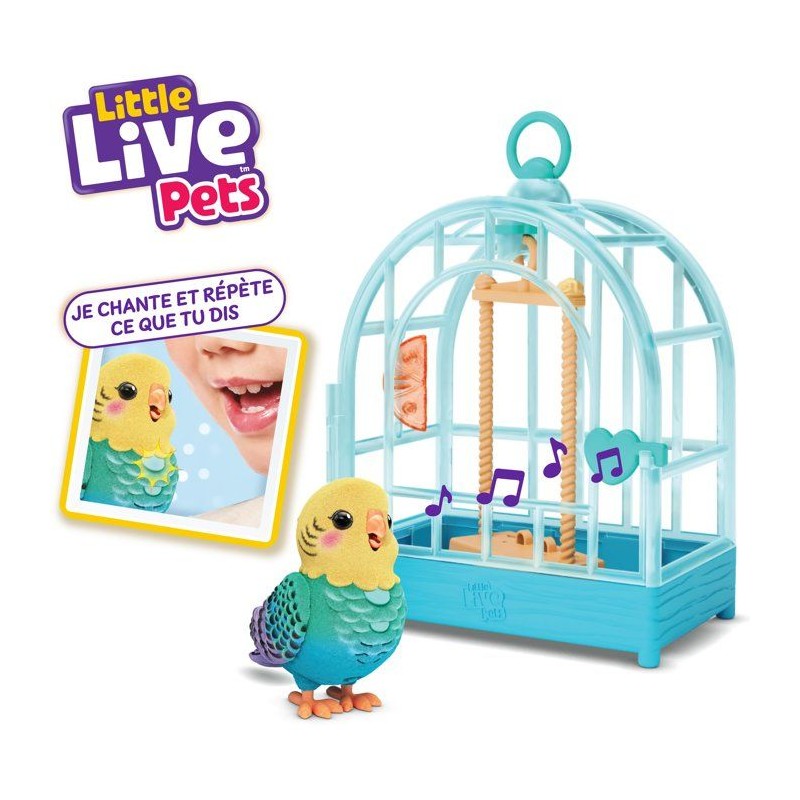 Figurine interactive - LITTLE LIVE PETS - Oiseau Indie - Sons - Répet
