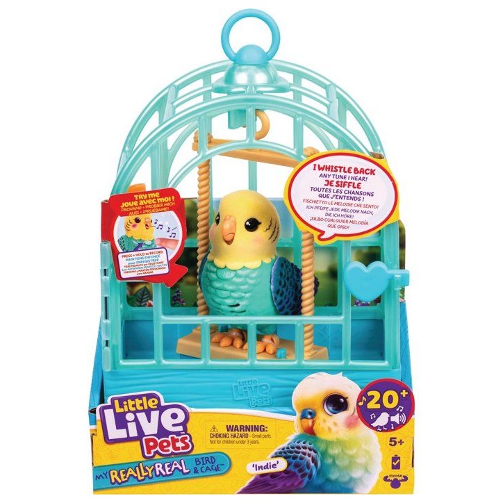 Figurine interactive - LITTLE LIVE PETS - Oiseau Indie - Sons - Répete