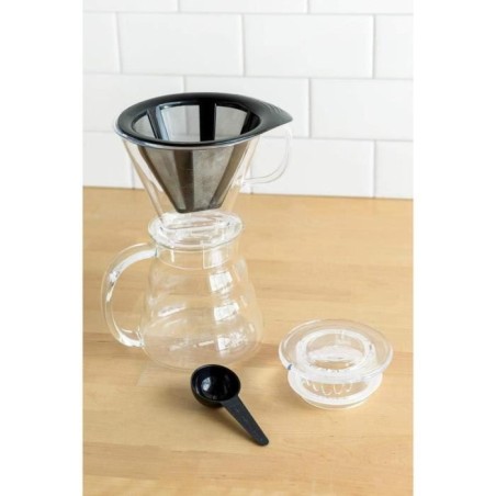 Cafetiere - BODUM - Melior - Filtre permanent maille inox - 8 tasses - 1.0 l - Transparent