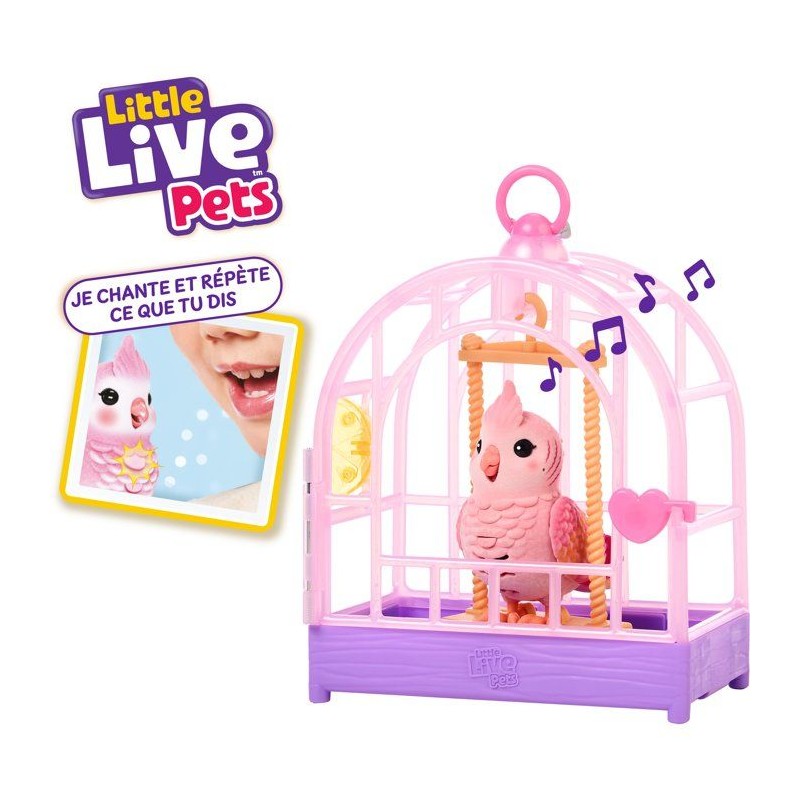 Figurine interactive - LITTLE LIVE PETS - Oiseau Rosie - Sons - Répet