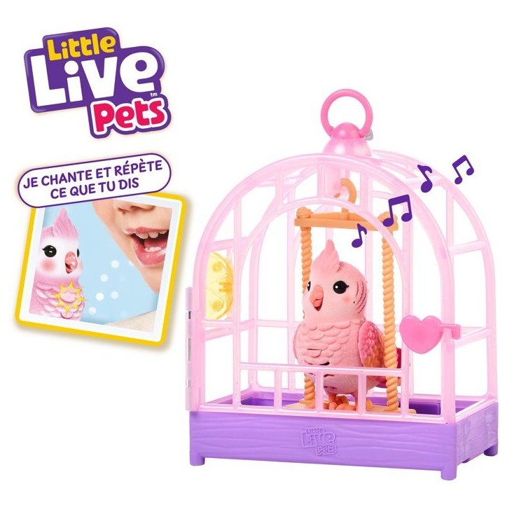Figurine interactive - LITTLE LIVE PETS - Oiseau Rosie - Sons - Répete