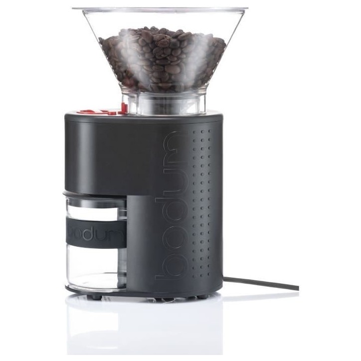 Broyeur a café électrique - BODUM - BISTRO 10903-01EURO-3 - Meule inox