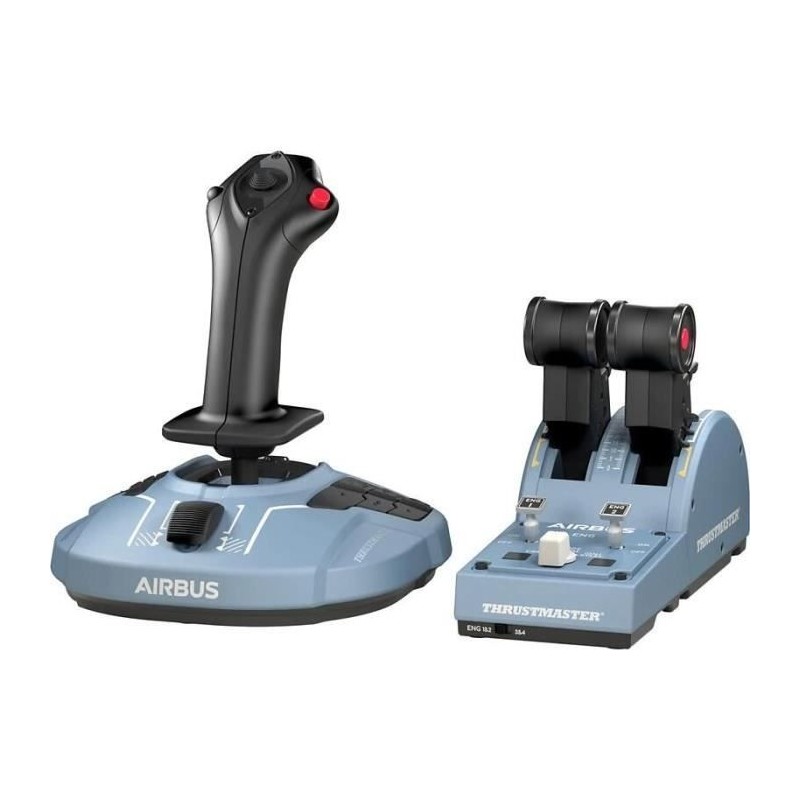 THRUSTMASTER Joystick TCA Officer Pack Airbus Edition : Réplique ergo THRUSTMASTER Joystick TCA Officer Pack Airbus Edition : Réplique ergo
