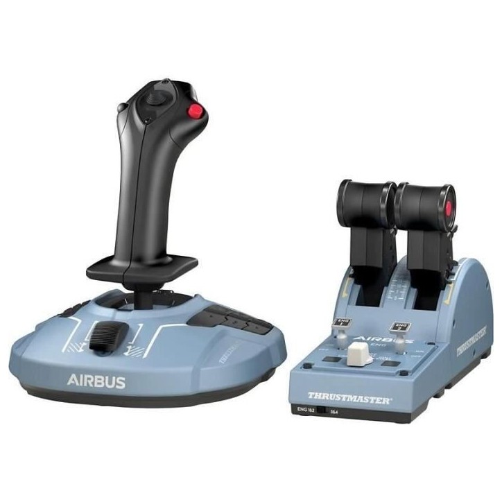 THRUSTMASTER Joystick TCA Officer Pack Airbus Edition : Réplique ergonomique du Mini-manche et Quadrant Airbus THRUSTMASTER Joystick TCA Officer Pack Airbus Edition : Réplique ergonomique du Mini-manche et Quadrant Airbus