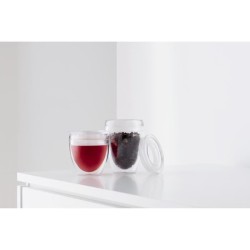 Set 2 gobelets - BODUM - Pavina To Go - Double paroi plastique - Couve
