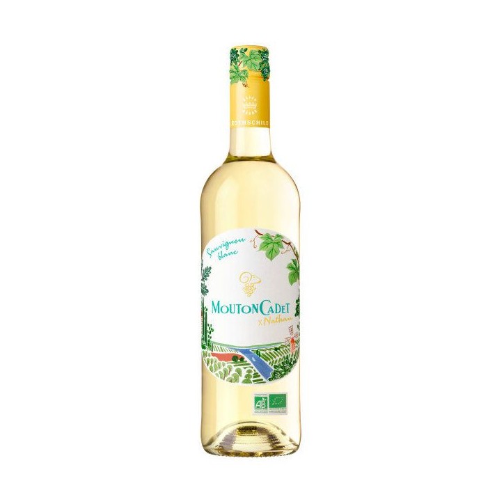 Mouton Cadet Nathan 2025 Bordeaux Sauvignon - Vin blanc de Bordeaux - Bio