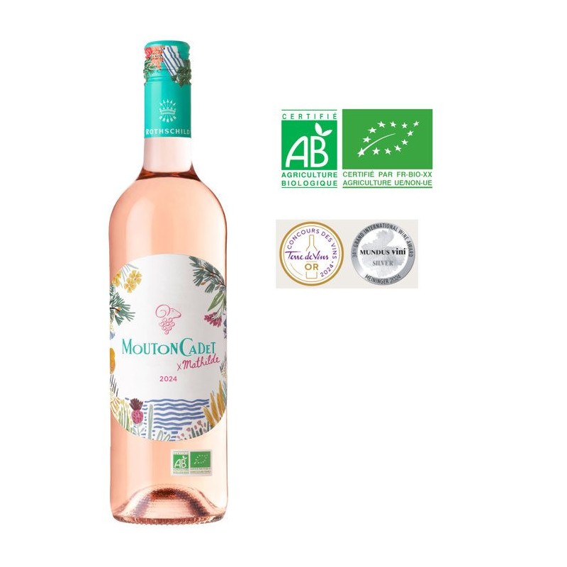 Mouton Cadet Mathilde 2024 Bordeaux - Vin rosé de Bordeaux - Bio