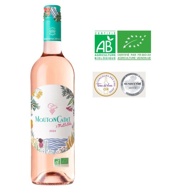 Mouton Cadet Mathilde 2024 Bordeaux - Vin rosé de Bordeaux - Bio