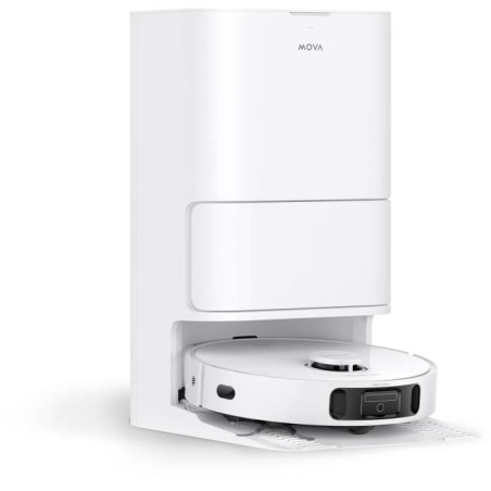 MOVA E40 ULTRA - Aspirateur Laveur a vidage Auto - 19 000 Pa - Technologie de Lavage MaxiReach - Brosse latérale Anti-noeuds