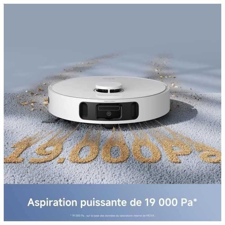 MOVA E40 ULTRA - Aspirateur Laveur a vidage Auto - 19 000 Pa - Technologie de Lavage MaxiReach - Brosse latérale Anti-noeuds MOVA E40 ULTRA - Aspirateur Laveur a vidage Auto - 19 000 Pa - Technologie de Lavage MaxiReach - Brosse latérale Anti-noeuds