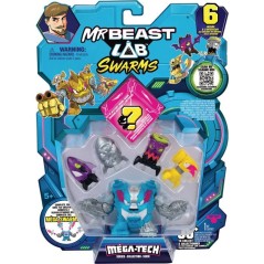 Figurines - MRBEAST LAB - Mega Swarms - Pack de 6 - Méga-Tech - Colle
