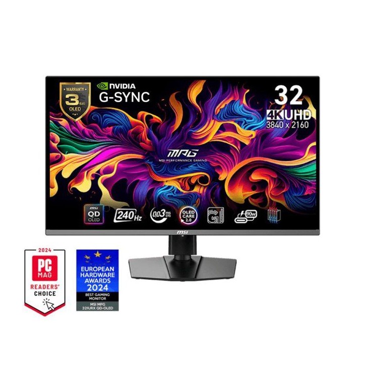 Ecran PC Gamer - MSI - 31,5 - UHD - 240Hz - Dalle QD-OLED - 0,03ms - Ajustable en hauteur - MPG 321URX QD-OLED Ecran PC Gamer - MSI - 31,5 - UHD - 240Hz - Dalle QD-OLED - 0,03ms - Ajustable en hauteur - MPG 321URX QD-OLED