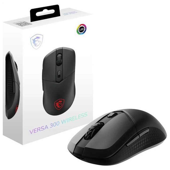 Souris gamer sans fil Bluetooth/2,4 GHz/USB - MSI VERSA 300 Wireless - Noir Souris gamer sans fil Bluetooth/2,4 GHz/USB - MSI VERSA 300 Wireless - Noir
