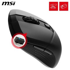 Souris gamer sans fil Bluetooth/2,4 GHz/USB - MSI VERSA 300 Wireless - Noir