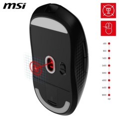 Souris gamer sans fil Bluetooth/2,4 GHz/USB - MSI VERSA 300 Wireless -