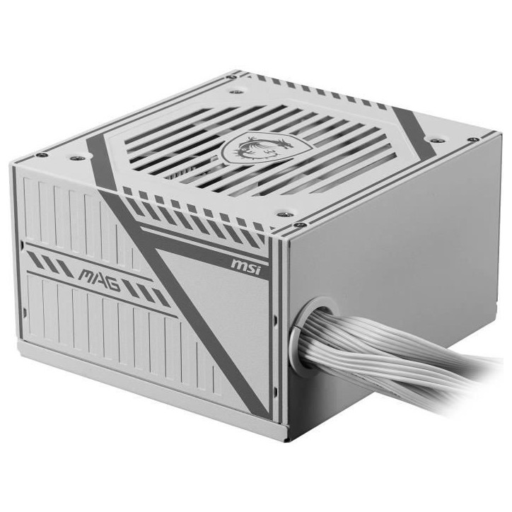 Alimentation PC - MSI - 306-7ZPAX27-HH9 - MAG A650BNL WHITE Alimentation PC - MSI - 306-7ZPAX27-HH9 - MAG A650BNL WHITE