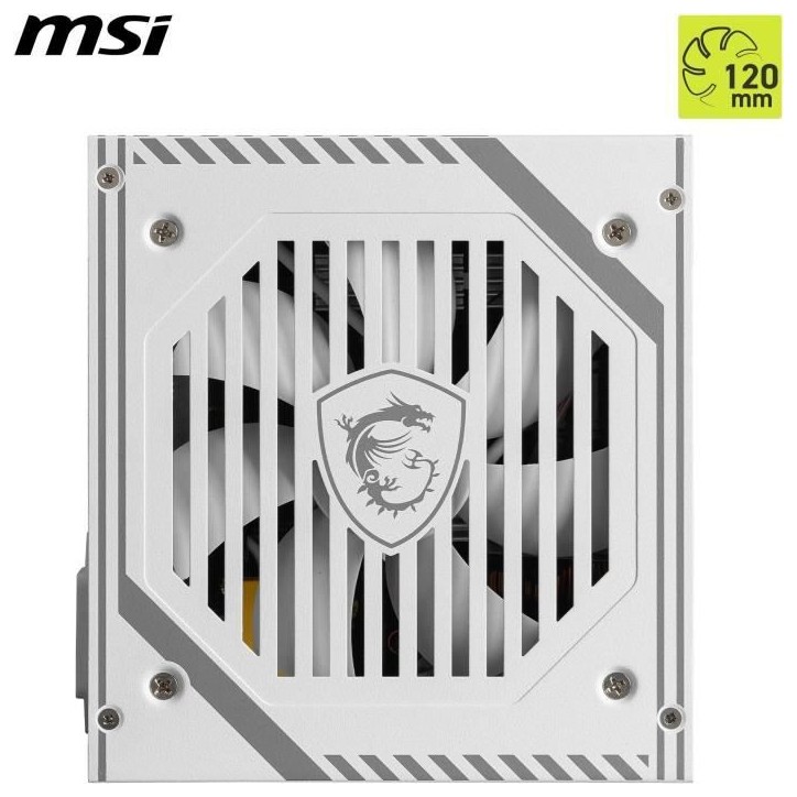 Alimentation PC - MSI - 306-7ZPAX27-HH9 - MAG A650BNL WHITE Alimentation PC - MSI - 306-7ZPAX27-HH9 - MAG A650BNL WHITE