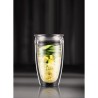 Set 2 gobelets BODUM - Pavina To Go - Double paroi plastique - Couverc