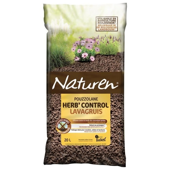 NATUREN Paillage Pouzzolane - 20L NATUREN Paillage Pouzzolane - 20L