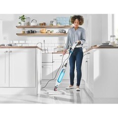 Balai vapeur Shark S6001EU - Nettoyage double face - 1050 W – Lingettes Lavables – Réservoir 350 ml