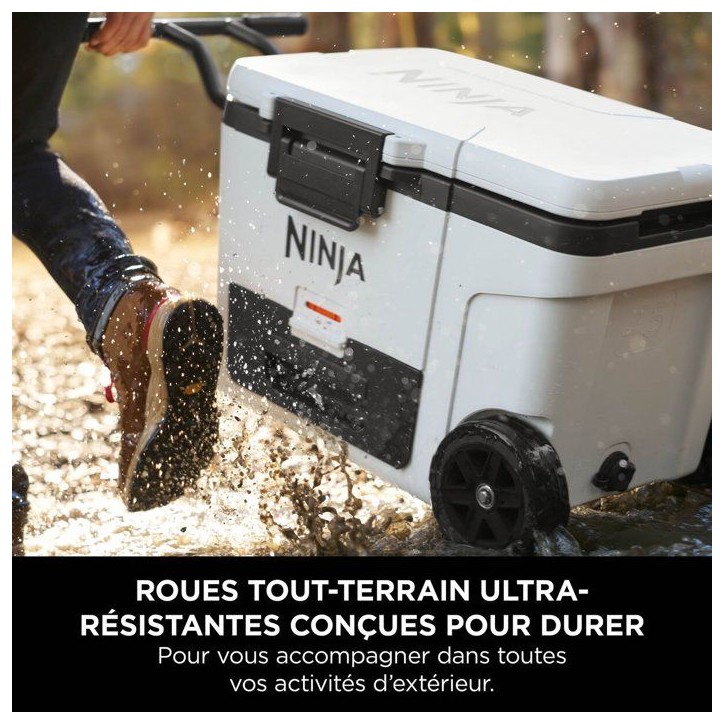 Glaciere roulante NINJA FrostVault 42 L - zone seche réfrigérée - blanc - FB245EUWH Glaciere roulante NINJA FrostVault 42 L - zone seche réfrigérée - blanc - FB245EUWH