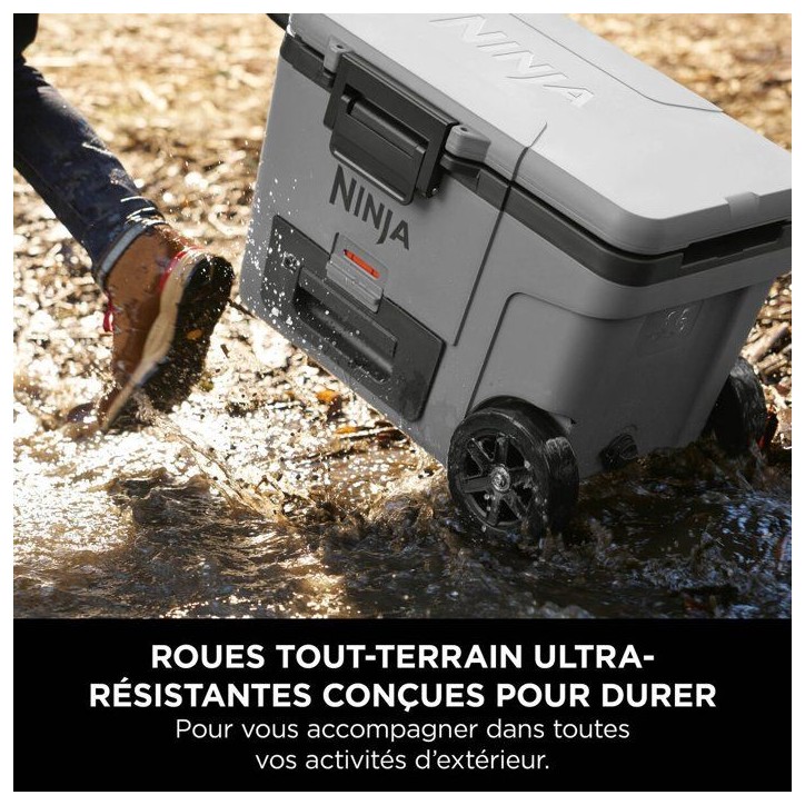 Glaciere roulante NINJA FrostVault 42 L - zone seche réfrigérée - gris ardoise - FB245EUGY Glaciere roulante NINJA FrostVault 42 L - zone seche réfrigérée - gris ardoise - FB245EUGY