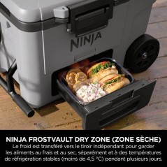 Glaciere roulante NINJA FrostVault 42 L - zone seche réfrigérée - g