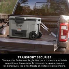 Glaciere roulante NINJA FrostVault 42 L - zone seche réfrigérée - g